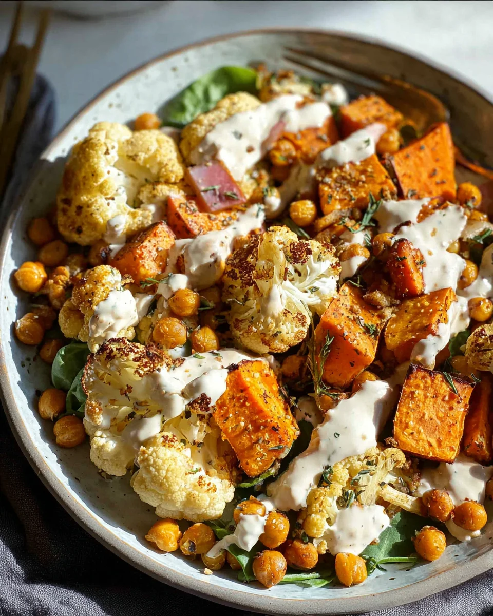 Easy Nourish Bowl Recipe with Tahini Yogurt Dressing