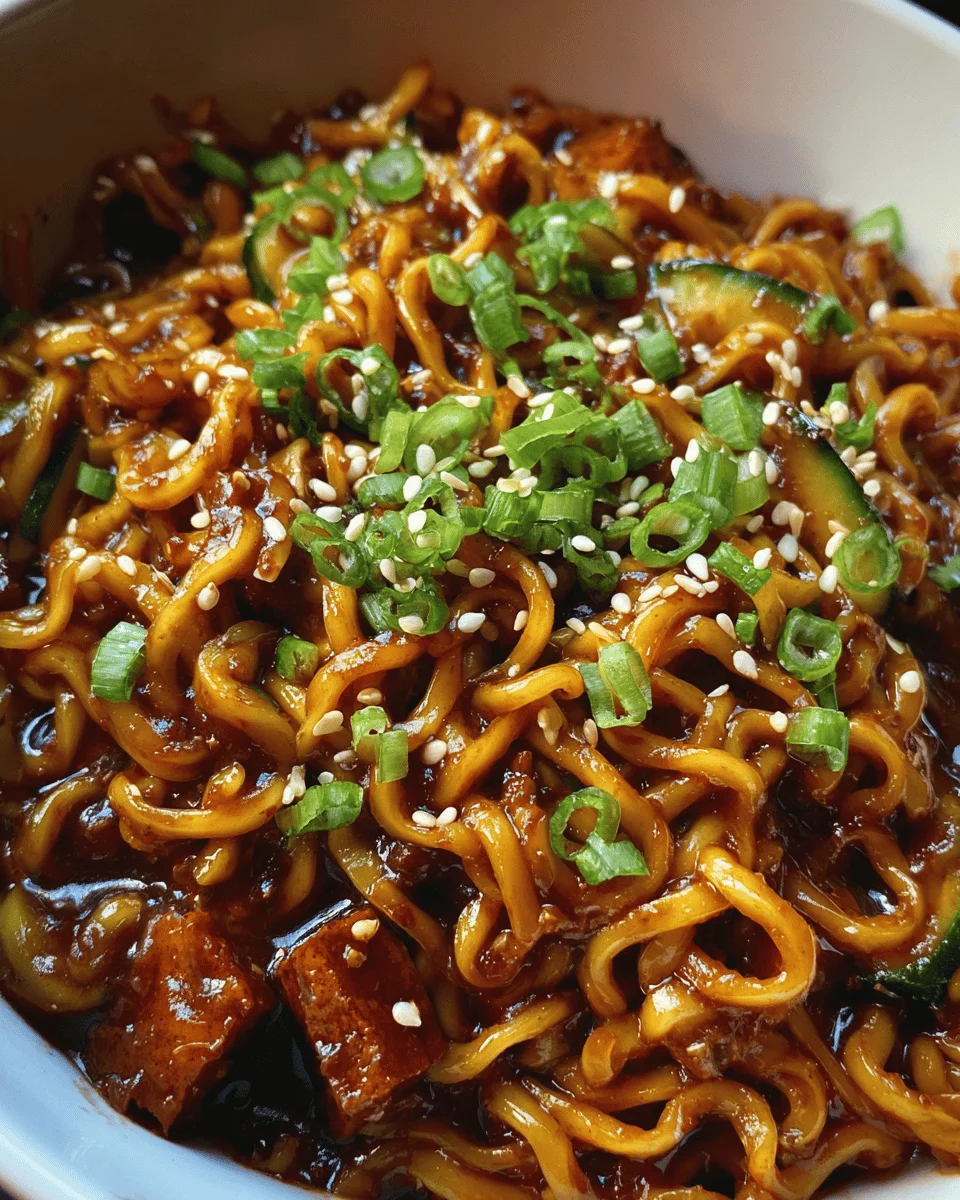 Easy Saucy Ramen Noodles