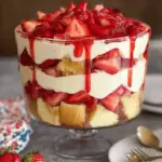 Easy Strawberry Trifle with Pound Cake