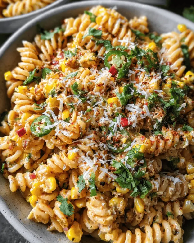 Esquites-Inspired Pasta Salad (Mexican Street Corn-Inspired)