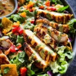 Fiesta Ranch Salad with Salsa Verde Chicken