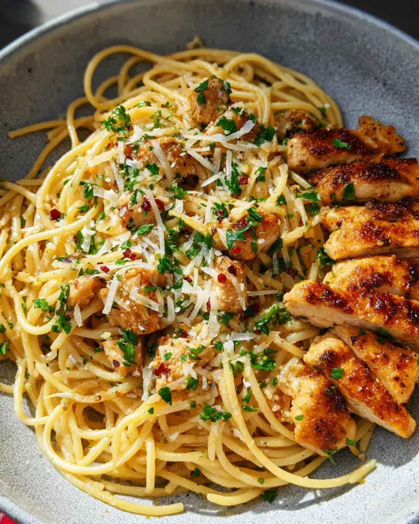 Garlic Butter Chicken Pasta