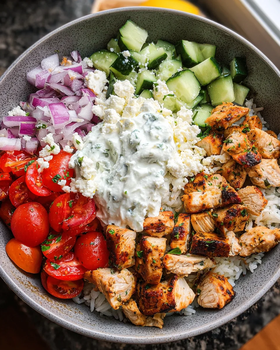Greek Chicken Bowls