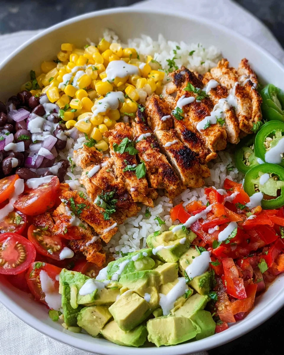 Grilled Chicken Burrito Bowls