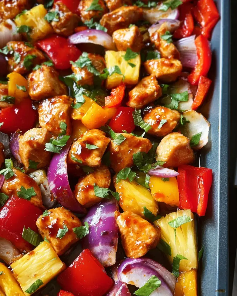Hawaiian Chicken Sheet Pan