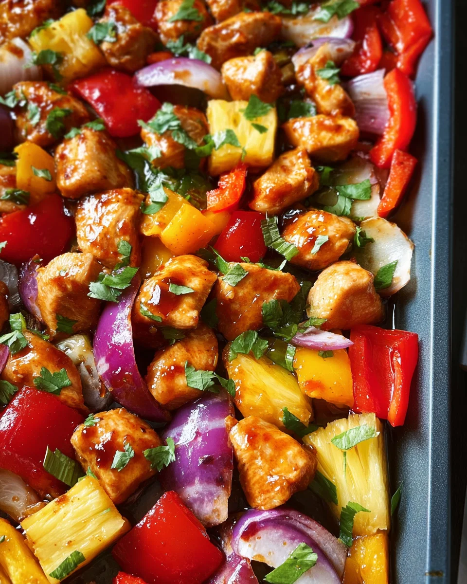 Hawaiian Chicken Sheet Pan