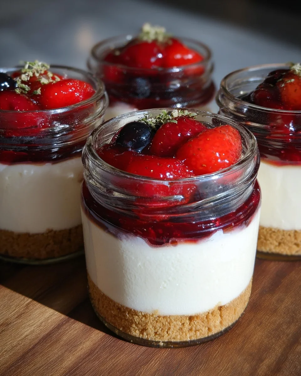 High Protein Cheesecake Jars