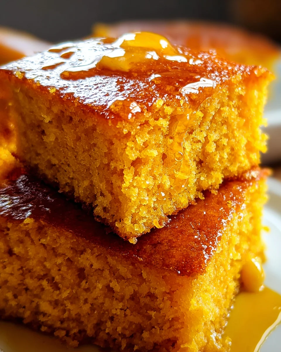 Honey Butter Sweet Potato Cornbread