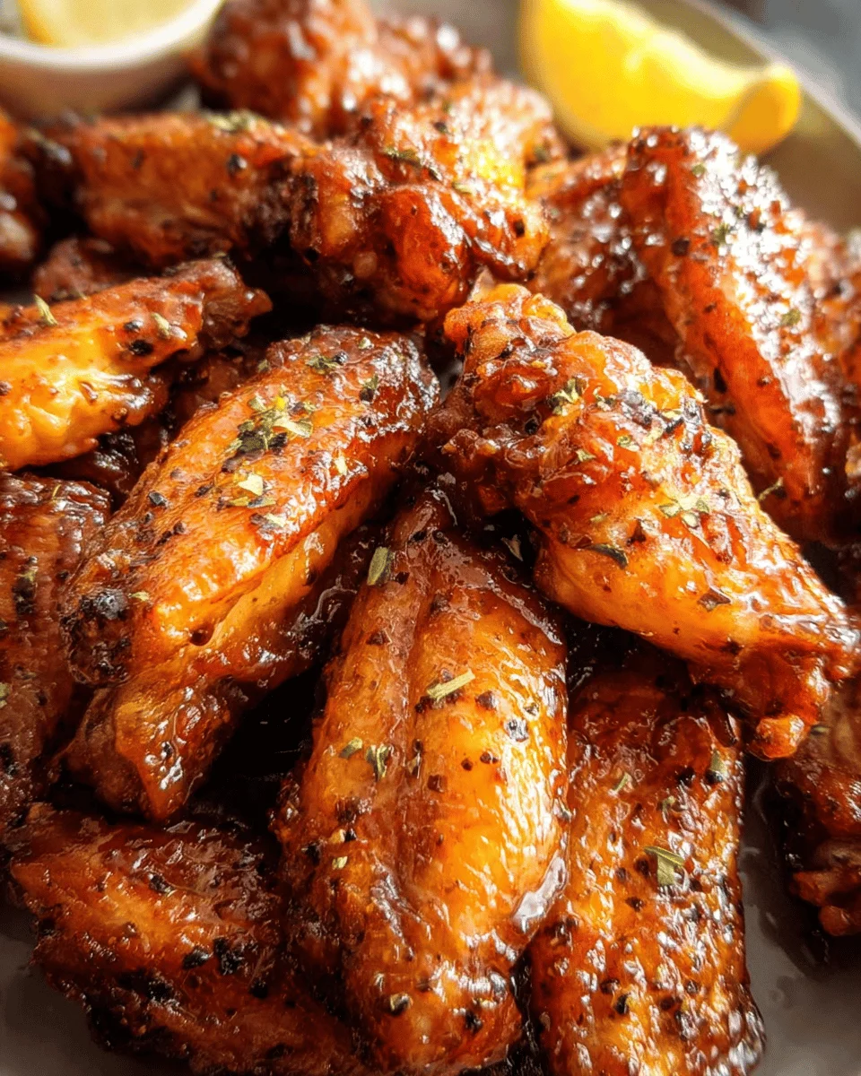 Honey Lemon Pepper Wings