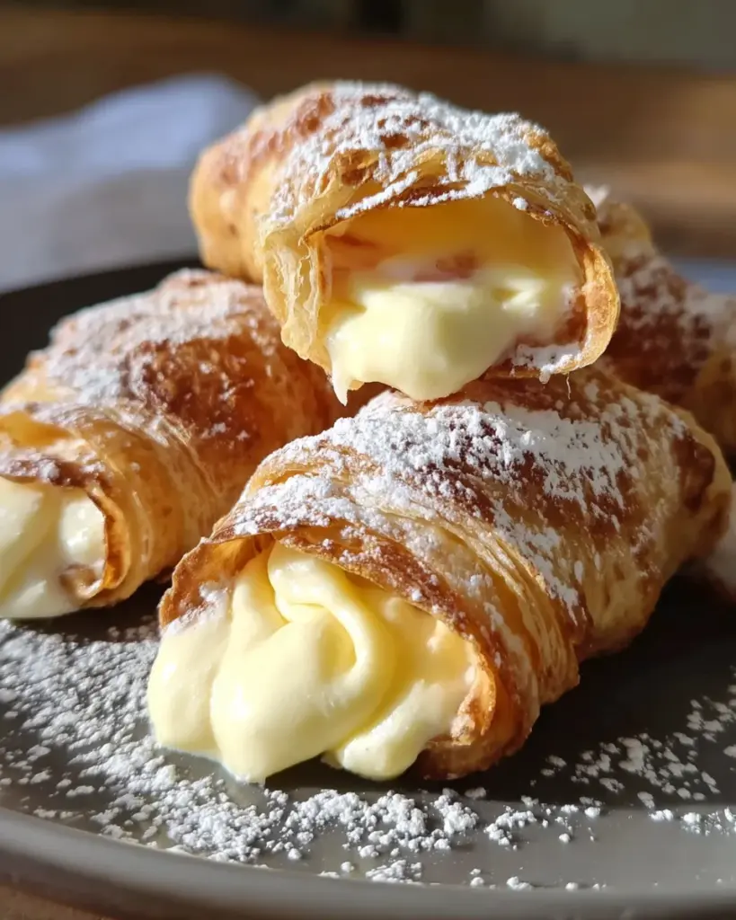 Italian Cream Stuffed Cannoncini