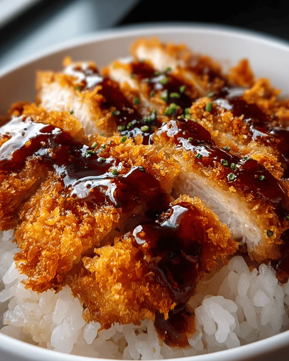 Japanese Katsu Bowls with Tonkatsu Sauce