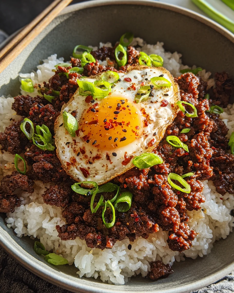 Korean Ground Beef Bowl (25-Minutes)