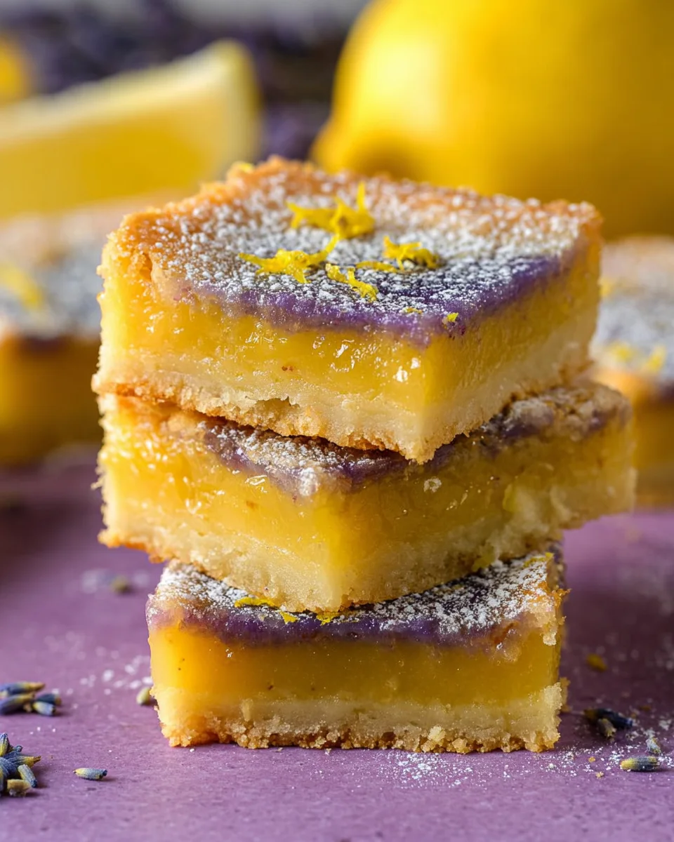 Lavender Lemon Bars