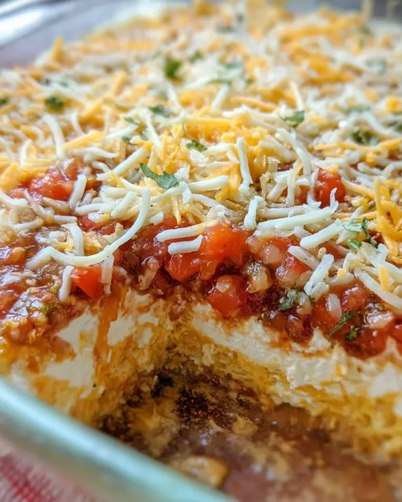 Layered Cream Cheese and Salsa Dip