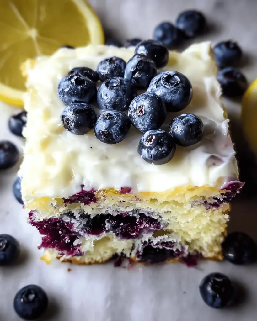 Lemon Blueberry Sheet Cake