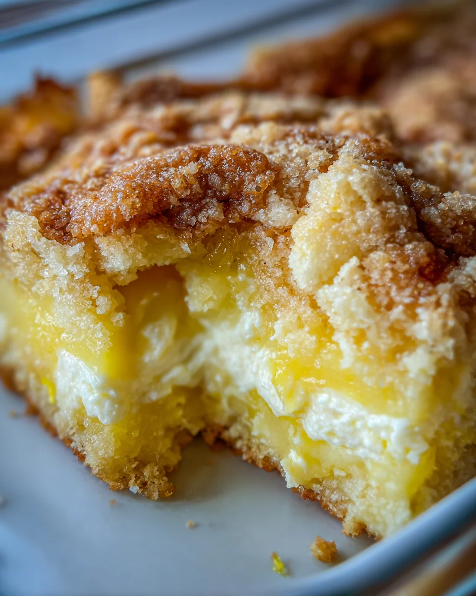 Lemon Cream Cheese Dump Cake Recipe