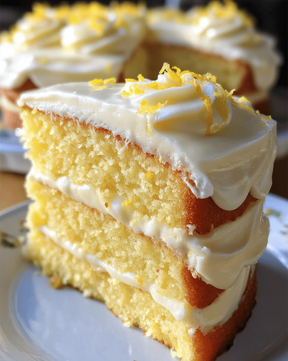 Lemon Velvet Cake with Lemon Cream Cheese Frosting