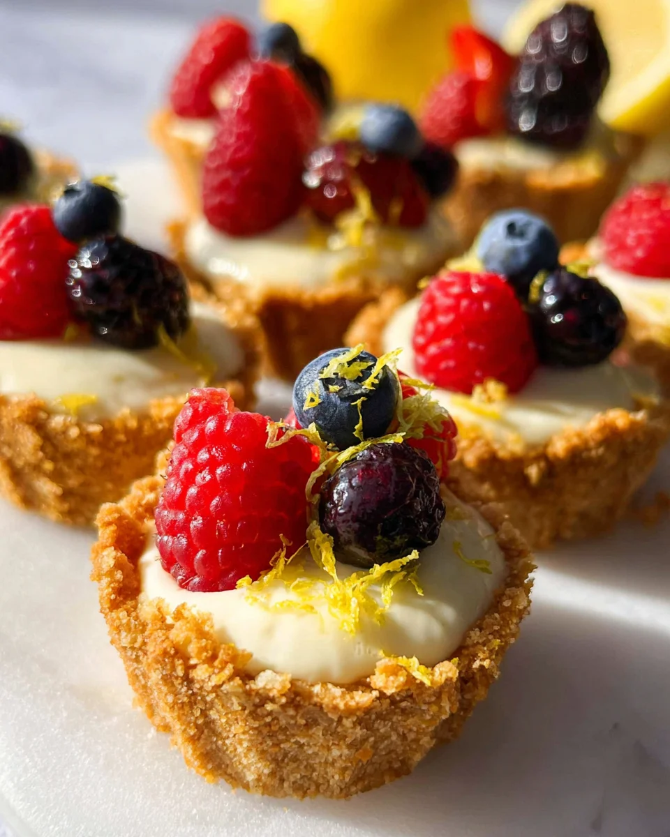 Mini Lemon Cheesecake Tarts