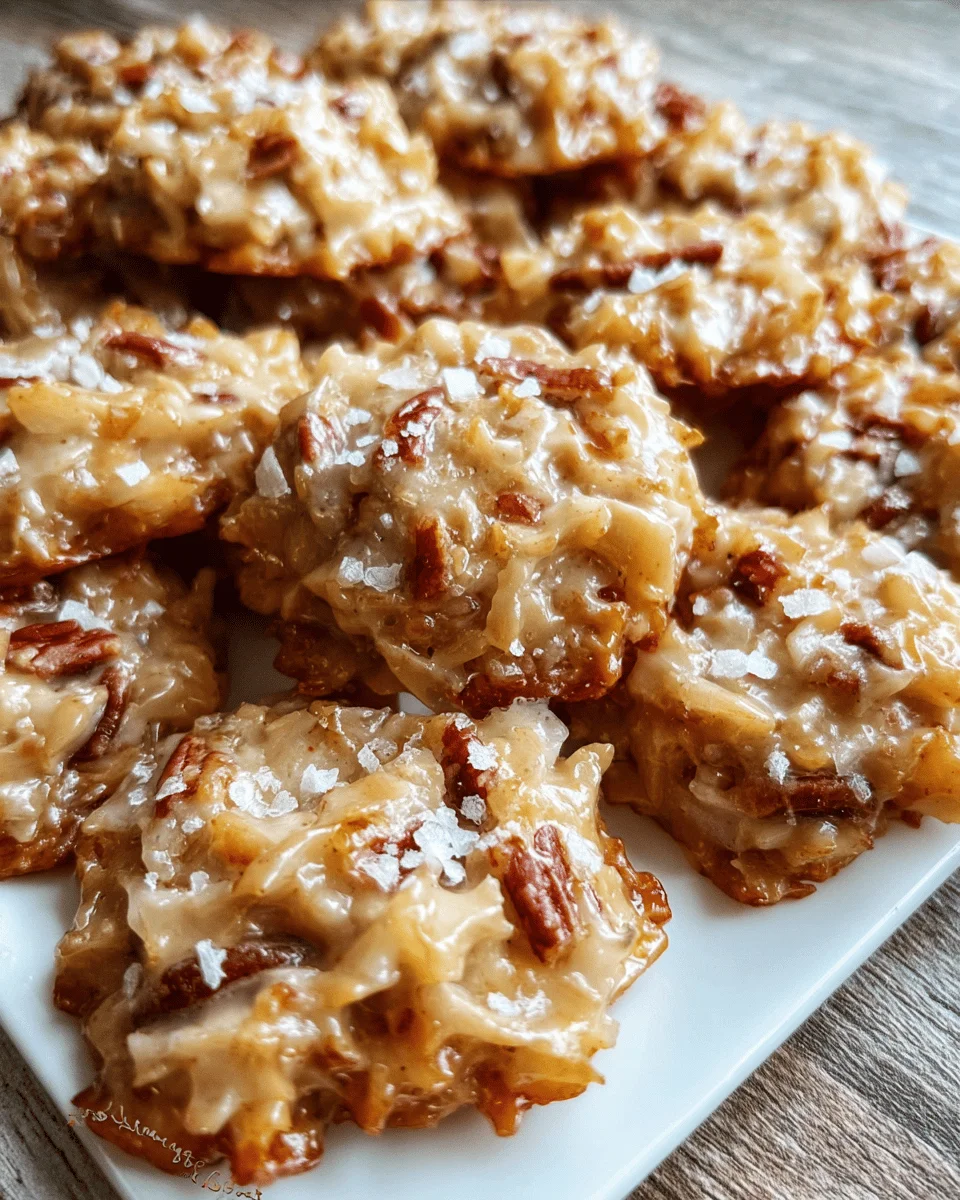 No-Bake Coconut Praline Cookies
