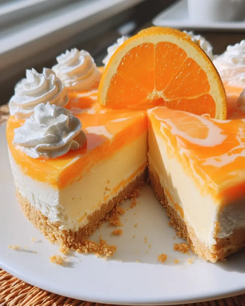 No-Bake Orange Creamsicle Cheesecake