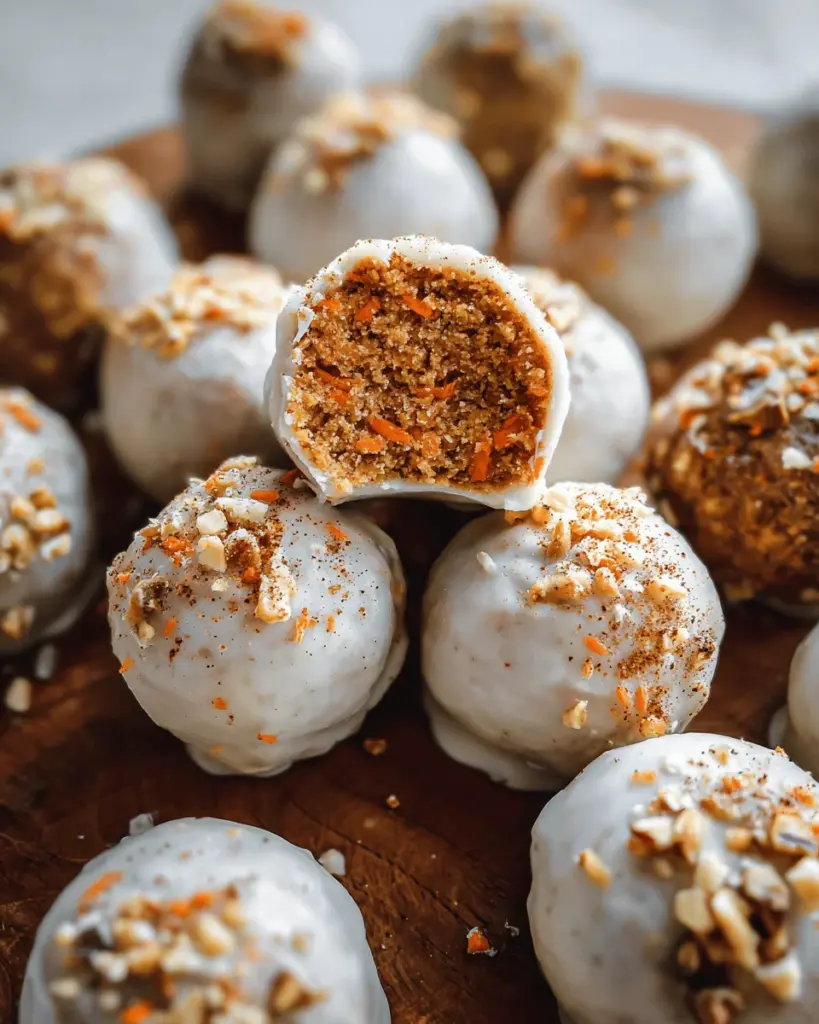 No Bake Carrot Cake Bites