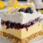 No Bake Lemon Blueberry Dessert