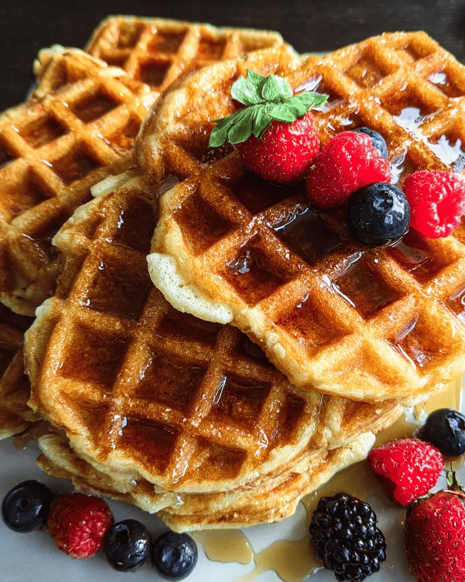 Oatmeal Cottage Cheese Waffles