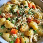 One Pot Gnocchi Chicken Pot Pie