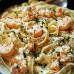 One Pot Shrimp and Crab Alfredo