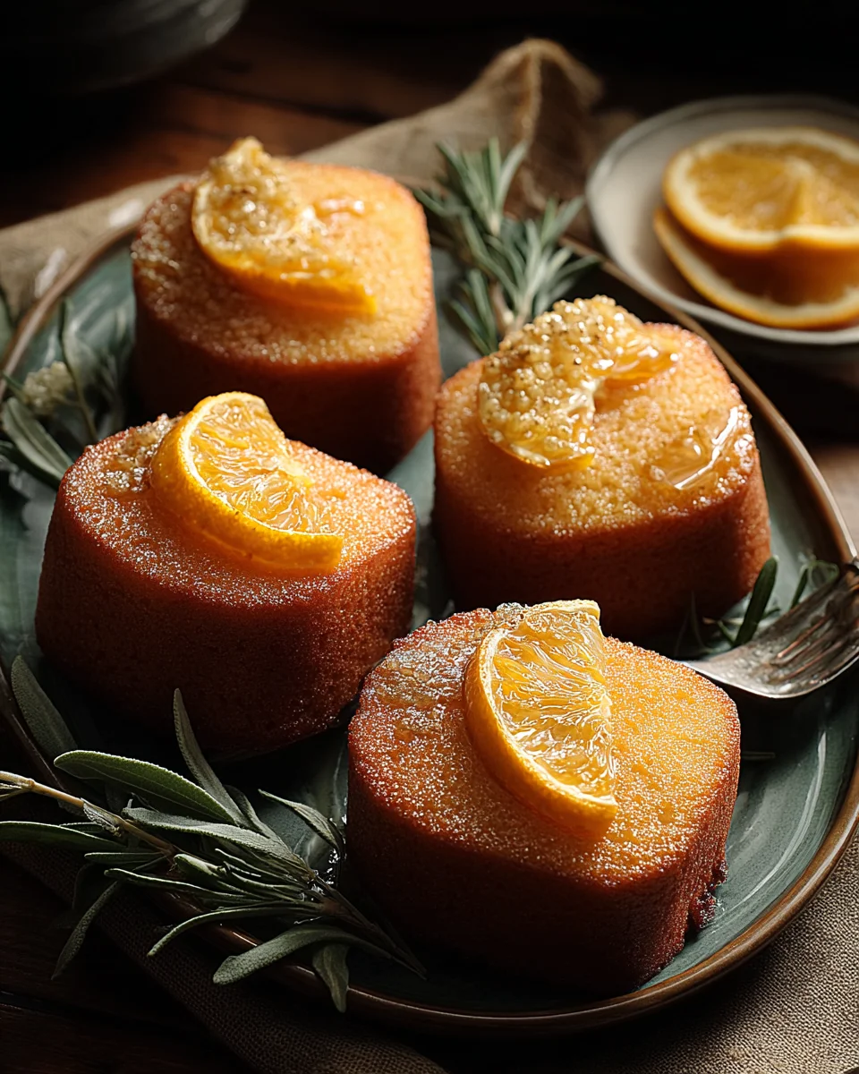 Orange Ginger Honey Cakes