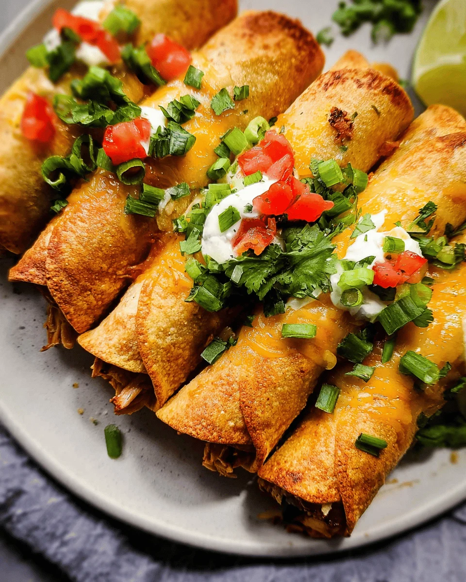 Oven Baked Chicken Taquitos Recipe