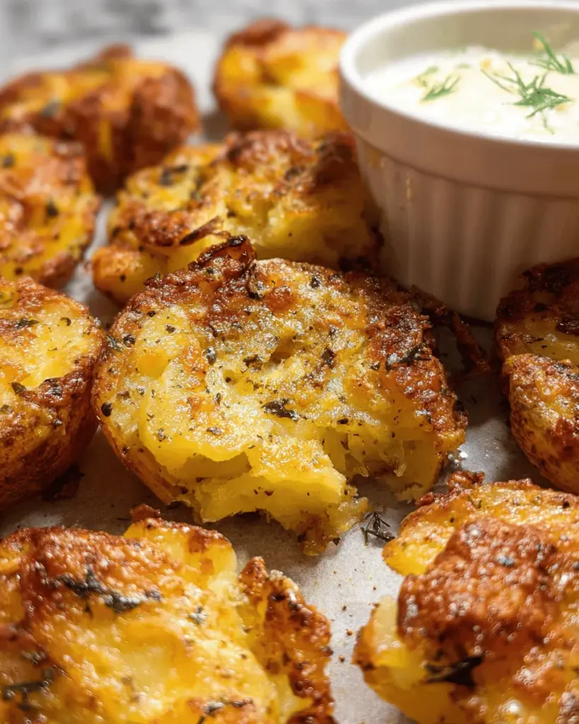 Parmesan Smashed Potatoes