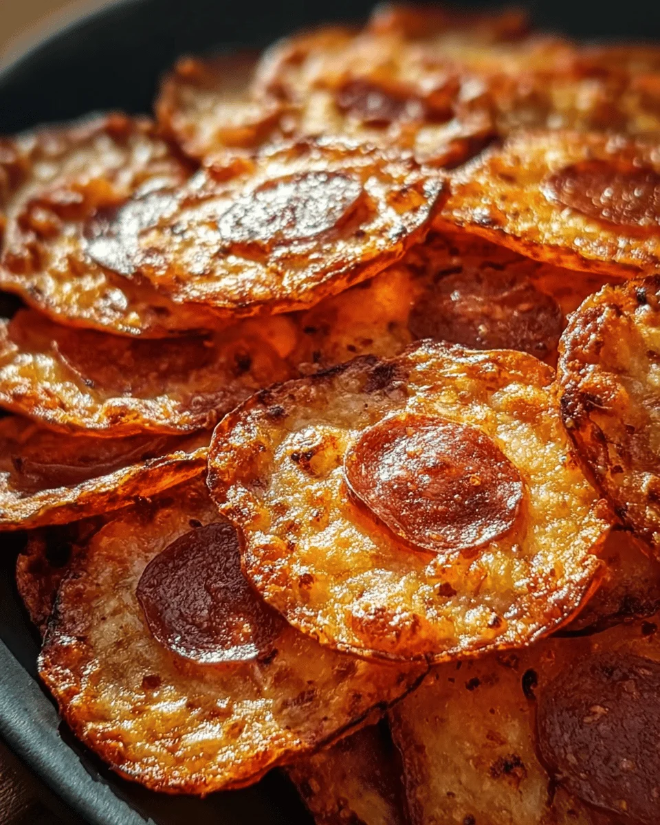 Pepperoni Cheese Crisps
