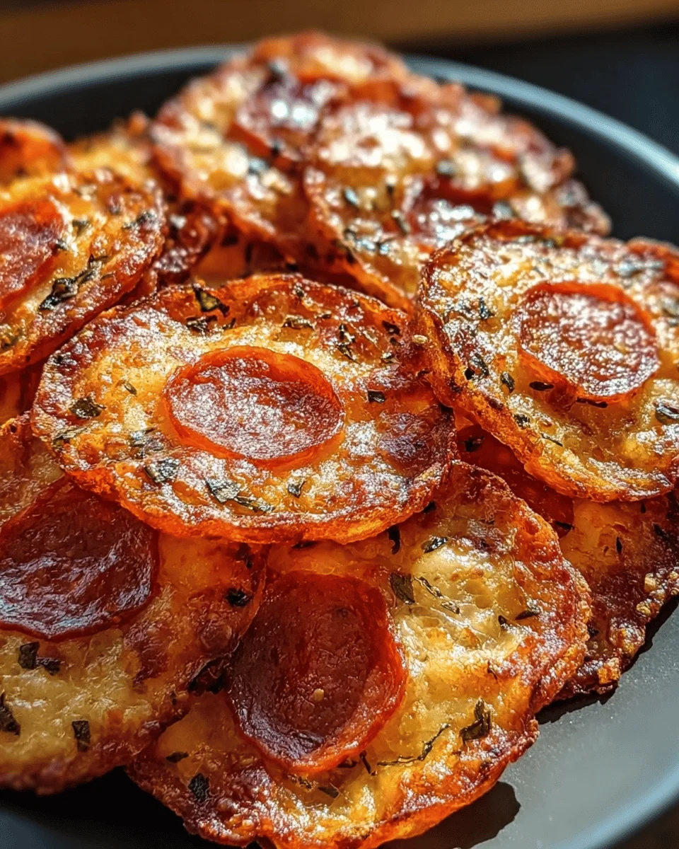 Pepperoni Cheese Crisps 13 Pepperoni