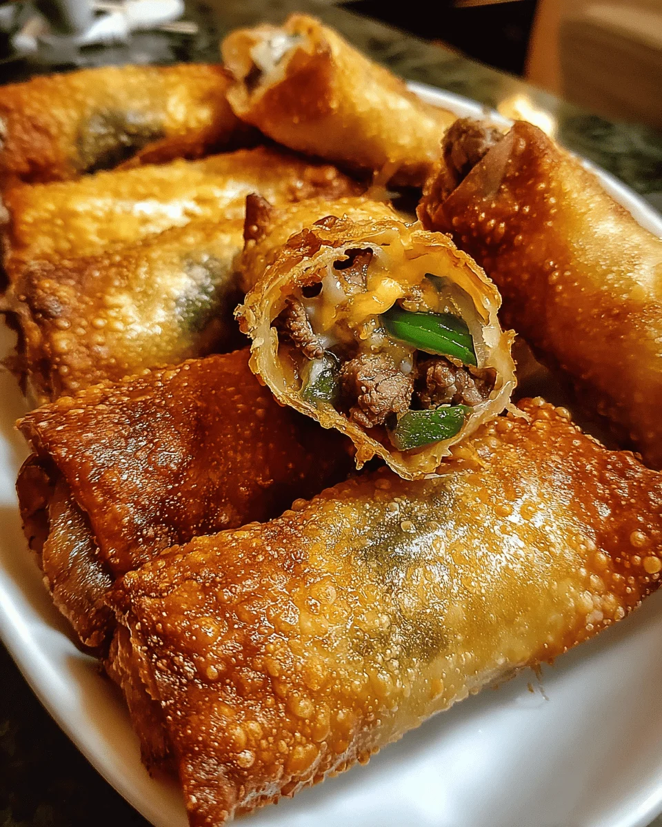 Philly Cheesesteak Egg Roll