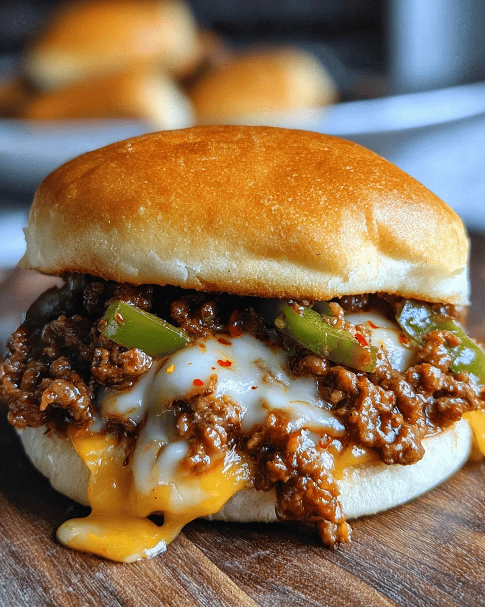 Philly Cheesesteak Sloppy Joes Recipe