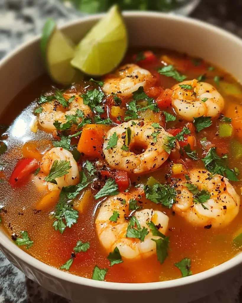 Quick and Spicy Shrimp Soup