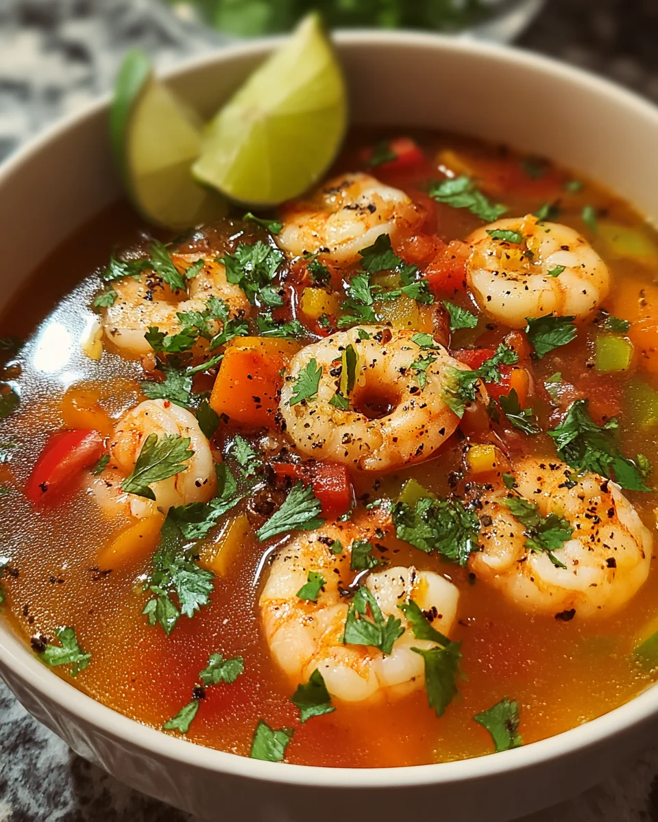 Quick and Spicy Shrimp Soup