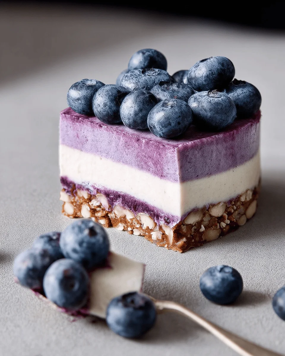 Raw Vegan Blueberry Cheesecake
