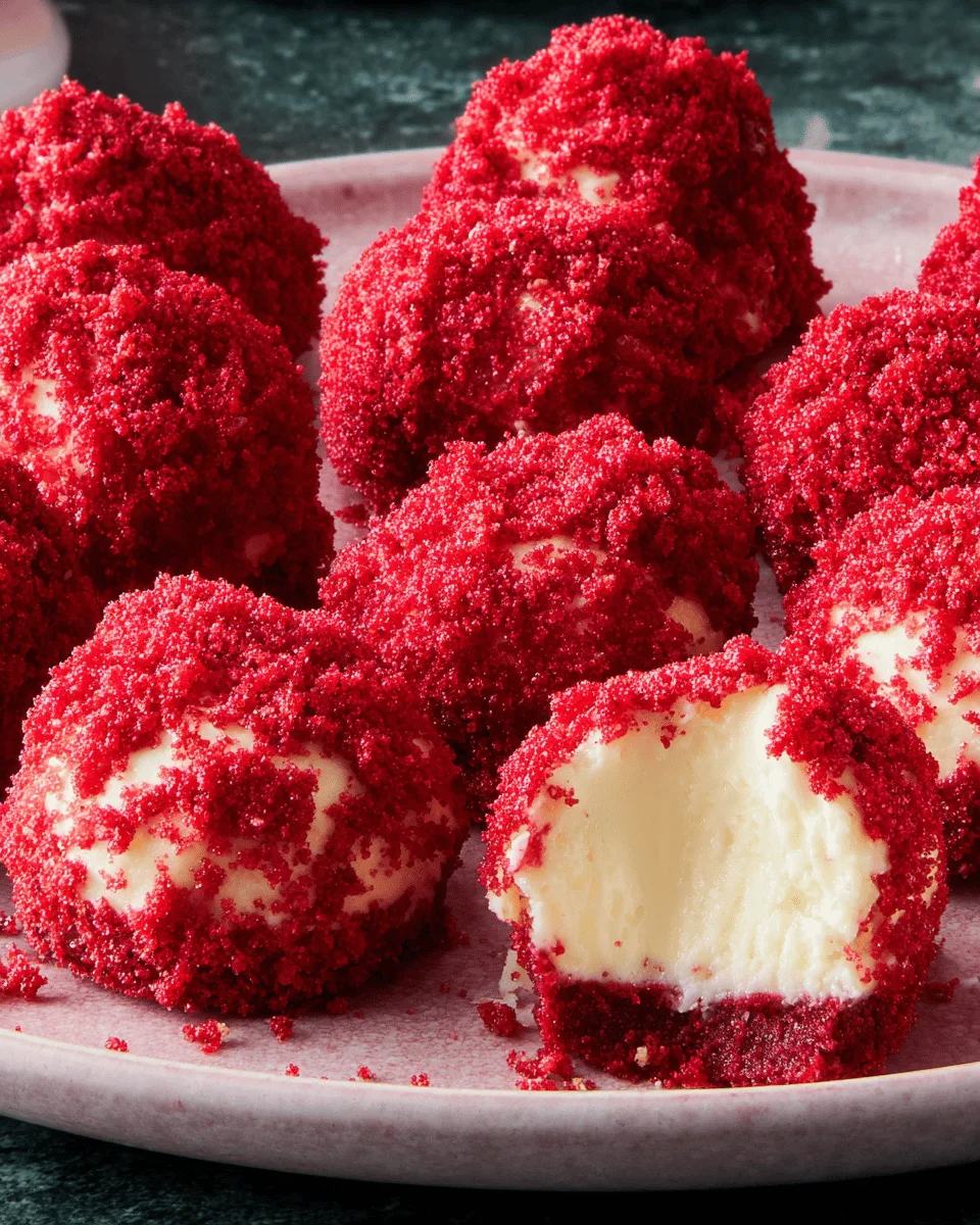 Red Velvet Cheesecake Bites