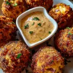 Reuben Balls with Spicy Thousand Island Dipping Sauce
