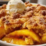 Ridiculously Easy Peach Cobbler