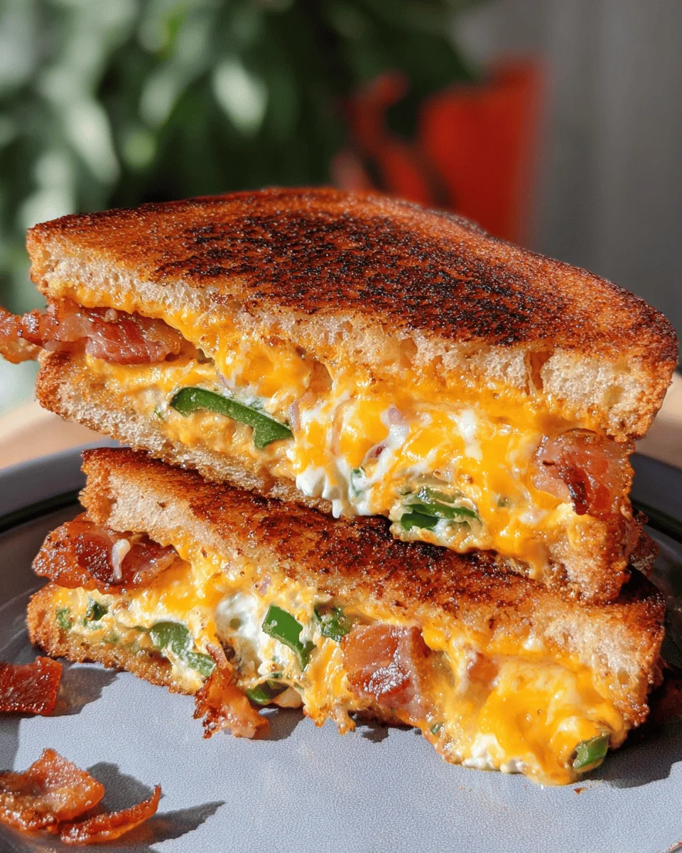 Roasted Jalapeño Popper Grilled Cheese