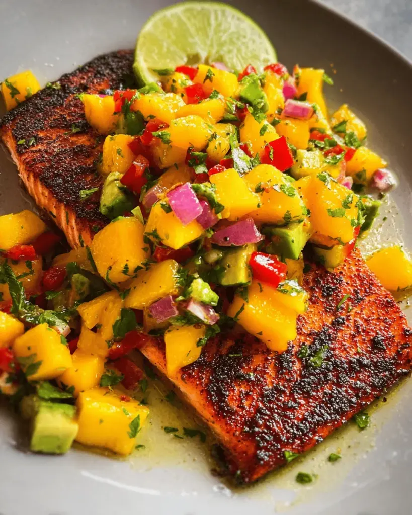 Salmon with Mango Salsa