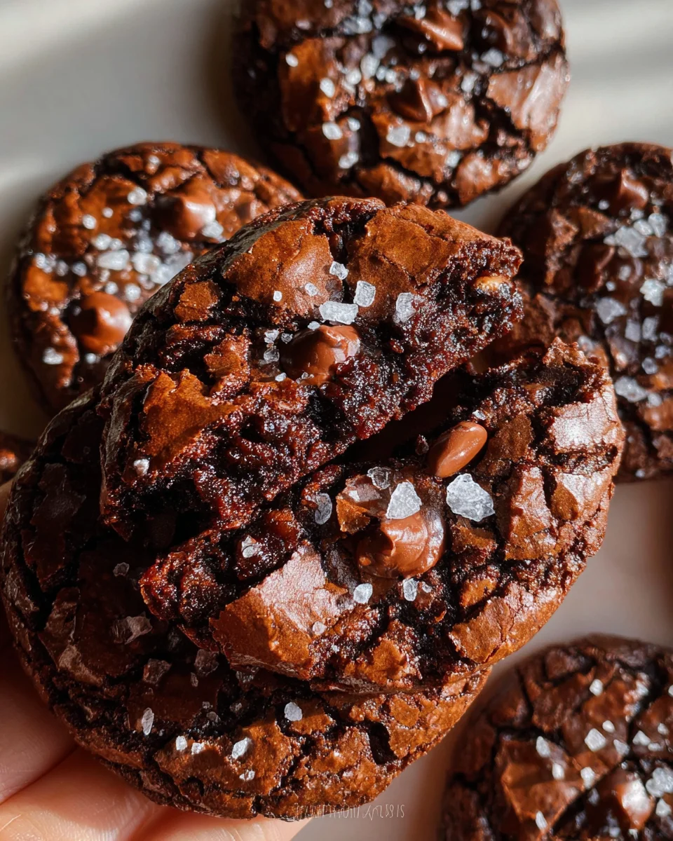 Salted Brownie Cookies