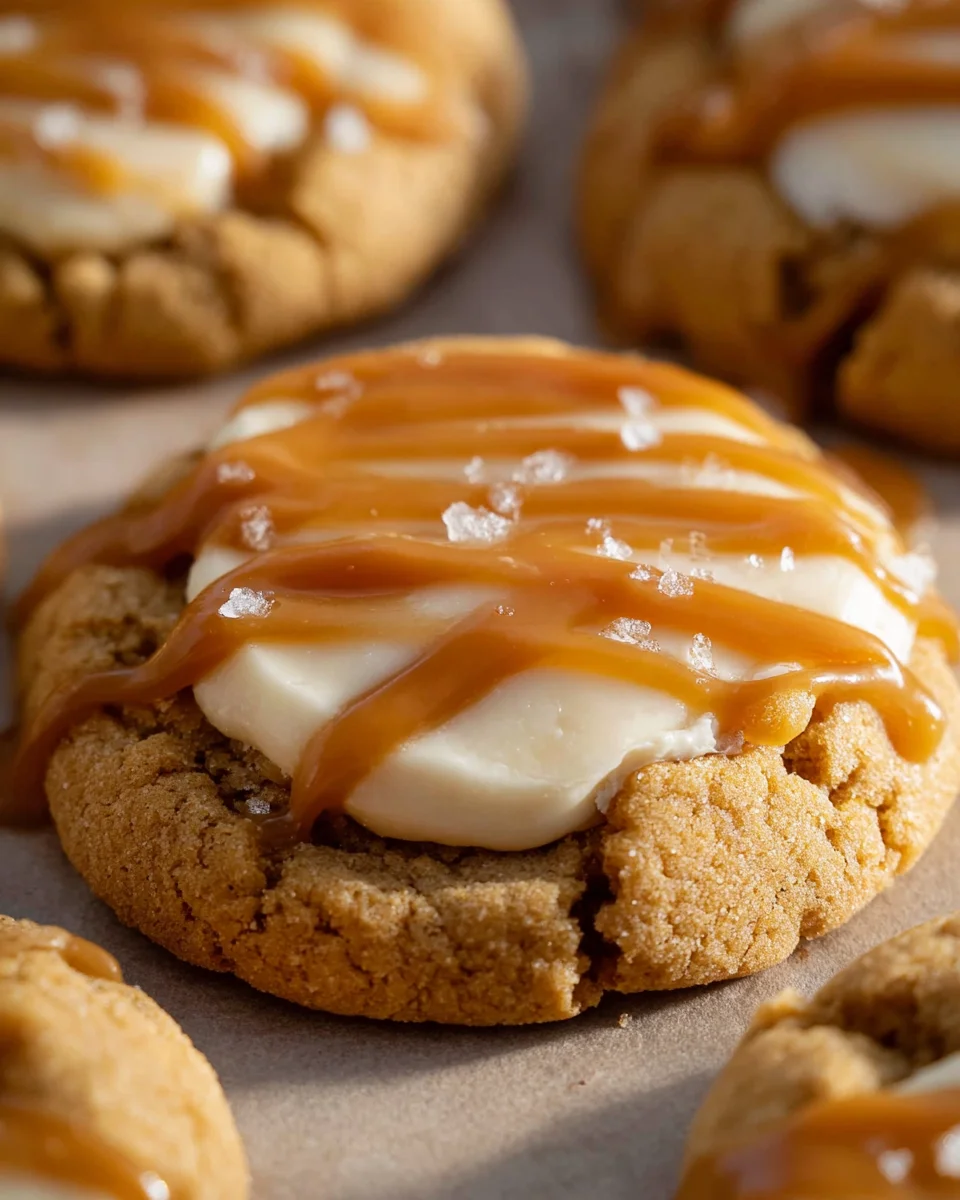 Salted Caramel Cheesecake Cookies Recipe