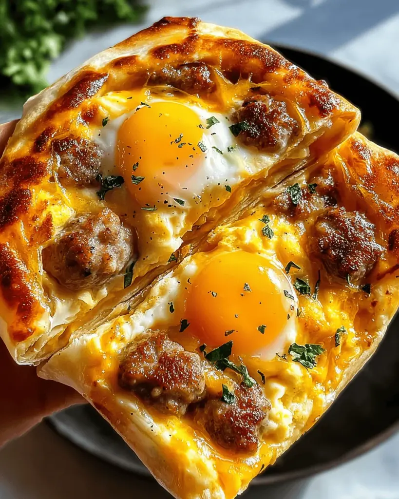 Sausage Egg and Cheese Breakfast Roll-Ups