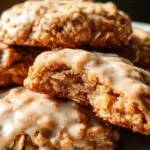 Seriously Thick & Chewy Chai Oatmeal Cookies with Maple Glaze