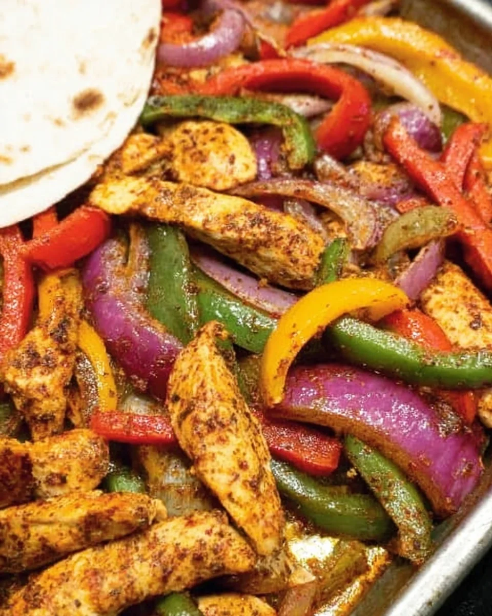 Sheet Pan Chicken Fajitas