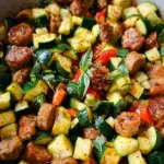 Skillet Sausage and Zucchini